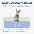thumbnail image 6 of Large Stainless Steel Rabbit Litter Box,Bunny Litter Pan with Widened Grid,Toilet Tray,High Back Wall,Deep Waste Storage (Large), 6 of 9