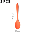 thumbnail image 2 of Cucharas de silicona para cocinar, resistentes al calor, diseño higiénico, cucharas mezcladoras, 2 uds., 2 of 5