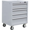 thumbnail image 3 of Viper Tool Storage V300541WHR 30-Inch 5-Drawer 18G Steel Rolling Cabinet, White, White, 3 of 4