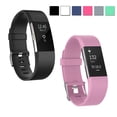 thumbnail image 1 of YUNDAP For Fitbit Charge 2 Bands, 2-Pack Replacement Soft Silicone Sport Strap Wristband Accessories for Fitbit Charge 2 Smartwatch, 1 of 6