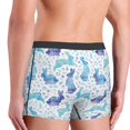 thumbnail image 6 of Salouo Rabbit2 Print Men's Boxer Briefs,Breathable Underwear Elastic Waistband Briefs for Men -Small, 6 of 8