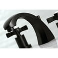thumbnail image 3 of Kingston Brass KS4980ZX Millennium Widespread Bathroom Faucet with Brass Pop-Up, Matte Black, 3 of 7