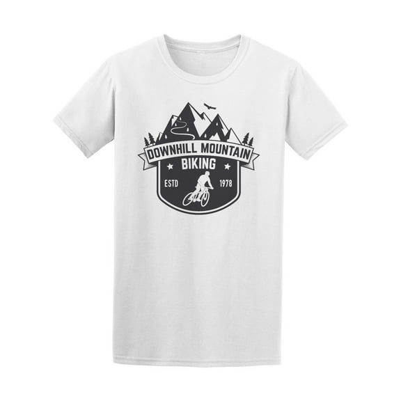 Downhill Mountain Biking Sport Tee Men's -Image by Shutterstock