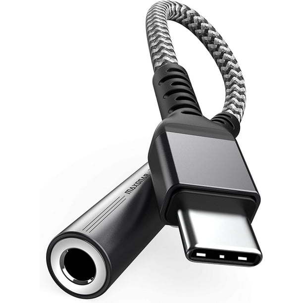 USB Type C Headphone Adapter, Upgraded USBC to 3.5mm Jack Dongle