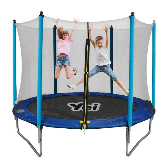 Trampolín Yei 10 Ft con Red de Seguridad Estructura de Acero Galvanizado y Capacidad de 100 kg
