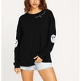 thumbnail image 3 of KimSoong Halloween Ghosts Graphic Sweatshirt Women's Season Sweatshirts Halloween Graphic Crew Neck Tops Casual Sweater, 3 of 8
