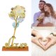 thumbnail image 5 of Hoja De Oro De 24 Quilates, Rosa Artificial Para Siempre, Artesanías Hechas A Mano, Regalo De San Valentín Para Novias Yuarrent HA025543-02, 5 of 5