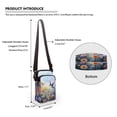thumbnail image 6 of HELLHERO Hummingbird Flowers Underarm Shoulder Bag Double Layer Men, Women for Adults, 6 of 7