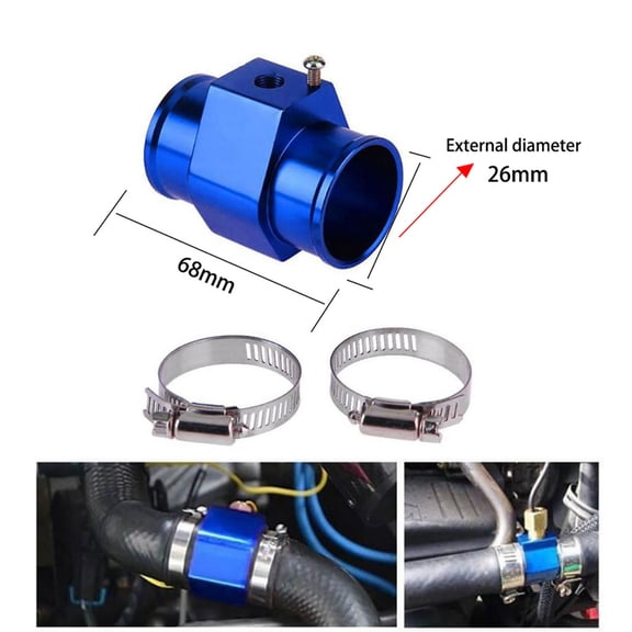 100Fens Temp Sensor Temperature Joint Pipe Gauge Radiator Hose Adapter