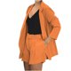 thumbnail image 4 of Trajes de mujer Conjuntos Trajes de negocios Trajes de manga larga Cuello vuelto Abrigos Tops Pantalones cortos sólidos Conjuntos de 2 piezas Odeerbi ODB-2, 4 of 8