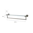 thumbnail image 5 of Satin Nickel Glass Shelf with Towel Bar, 5 of 5