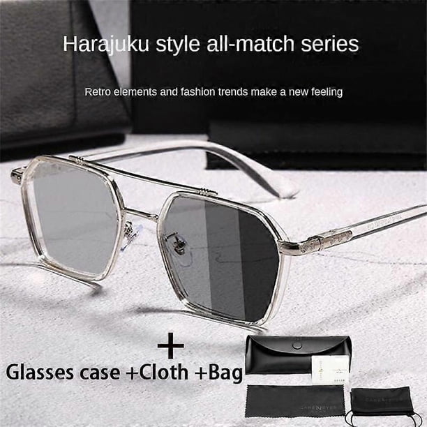 Ultraviolet-proof Driving Goggles Punk Glasses Square Frame Fishing Riding Retro Sunglasses Men Women Eyeglass Shades Eyewear