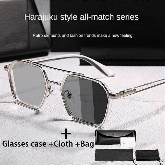 Ultraviolet-proof Driving Goggles Punk Glasses Square Frame Fishing Riding Retro Sunglasses Men Women Eyeglass Shades Eyewear