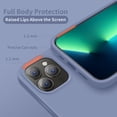 thumbnail image 4 of IBAOLEA Designed Case for iPhone 13 Pro, Silicone Ultra Slim Shockproof Protective Phone Case with [Soft Anti-Scratch Microfiber Lining], 6.1 inch, Lavender Gray, 4 of 7