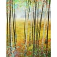 thumbnail image 2 of Roko, Ken 12x14 Black Ornate Wood Framed with Double Matting Museum Art Print Titled - Autumn Meadows 2, 2 of 4