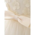 thumbnail image 5 of SAYOO Little Girls Formal Party Dress, Sleeveless Round Neck 3D Flower Princess Tulle Dress, 5 of 9