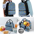 thumbnail image 2 of Jeiento Dinosaur School Backpack Set for Boys 4Pcs Kids Backpacks with Lunch Box Pencil Case and Water Bottle Holder Playing Football Bookbag Sets for Elementary School Bags Daypack Blue, 2 of 7