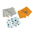 thumbnail image 3 of SILVERCELL Boys Pure Cotton Super Soft Boxer Briefs Toddler Kids Cute Pattern Tagless Smooth Underpants 3-Pack,3-11 Years, 3 of 4