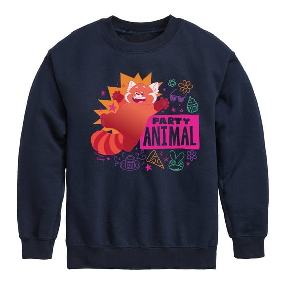Turning Red - Party Animal - Youth Crewneck Fleece Sweatshirt