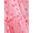 thumbnail image 6 of hirigin Baby Girls Lovely Dress A-line Mesh Dress Toddler Summer Sling Heart Print Clothes Children Sleeveless Backless Dress, 6 of 9