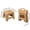 Heavy Khaki, variant on Heavy-Duty Thickened Portable Folding Stool with Handle - 1 Pack Square Plastic Collapsible Stool for Indoor, Gatherings, Picnic, Fishing | Durable PP, Supports up to 330lbs