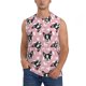thumbnail image 1 of Balery French Bulldog Camisetas sin mangas para hombre, absorbe la humedad y protege contra el mal olor.-Small, 1 of 7