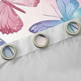 thumbnail image 4 of Homewish Besuty Butterfly Curtains Pack of 2 (42x84 Each),Flying Animal Curtains Blackout,Dreamy Pink Blue Bedroom Curtains For Girls Kids,Breathable Home Decor, 4 of 6