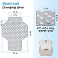 thumbnail image 4 of Cambiador portátil para bebé de viaje – Cambiador de pañales compacto impermeable con almohada incorporada – Estación de cambio ligera y plegable, regalos de ducha para recién nacidos, 4 of 5
