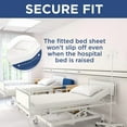 thumbnail image 6 of PURE DREAMS-Hospital Sheet Set 2 PC-100% Cotton, 600 TC, 12" Deep Pocket Fitted Sheet for Hospital Beds & 2 Pillow Cases-Chocolate Solid, Full Size (54"x 75"), 6 of 7