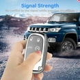 thumbnail image 6 of for Jeep Key Fob Cover with Keychain,Soft TPU Key Case Shell Full Protection for Grand Cherokee Renegade Chrysler 200 300 Dodge RAM Durango Challenger Journey Dart Compass Charger, 6 of 8