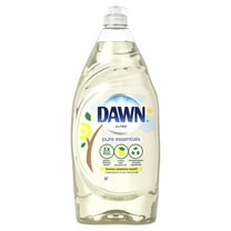 Dawn Pure Essentials Dishwashing Liquid Dish Soap, Lemon Essence, 34 Fl Oz
