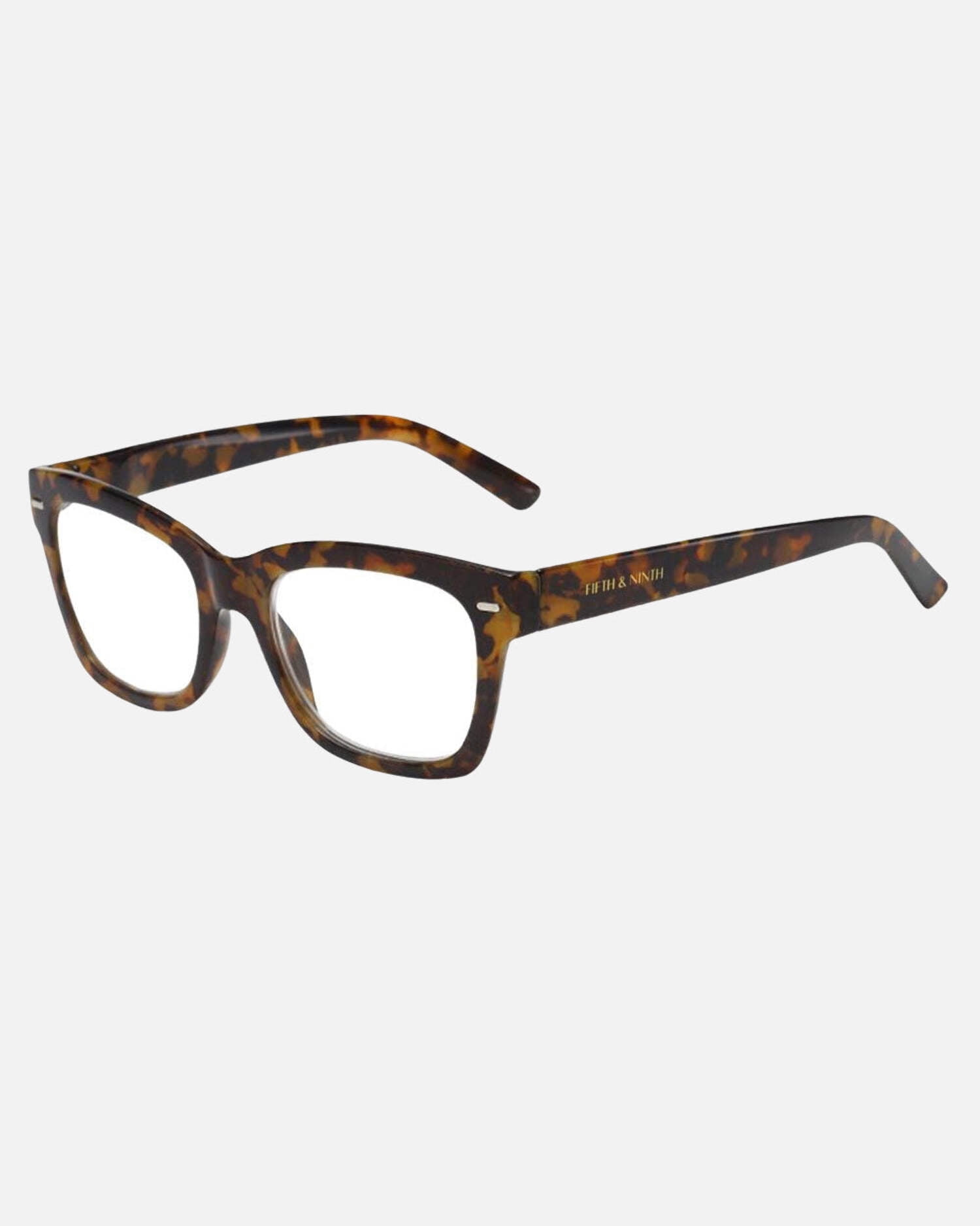 Fifth & Ninth Unisex Square Blue Light Reading Glasses | Shiloh (+2.0)