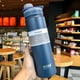 thumbnail image 1 of Taza de vacío para estudiantes masculinos y femeninos, taza de agua portátil sencilla de acero inoxidable, botella de agua deportiva de gran capacidad portátil, 1 of 6