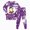 Y167-Purple, variant on CAUYDY Girls Boys Halloween Cartoon Pajamas Cute Soft Long Sleeve Graphic Nighty PJS 2PCS Sleepwear Set,4Y