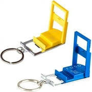 FUSO Multifunction Keychain With Smartphone Stand - Pack of 2 (Yellow, Blue)