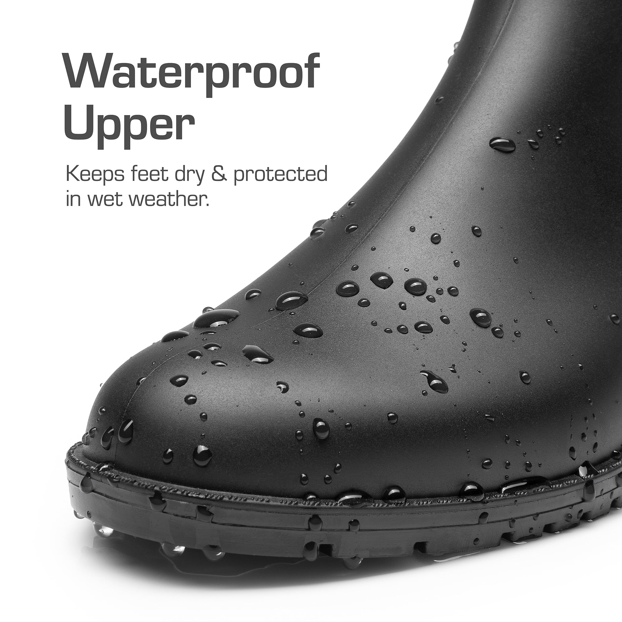 DREAM PAIRS Women's Ankle Rain Boots Chelsea Short Boots Waterproof Elastic Slip On Lightweight Comfortable Garden Outdoor Shoes