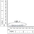 thumbnail image 5 of Gem Stone King 925 Sterling Silver White Diamond Bracelet for Women Set with Moissanite (2.76 Cttw), 5 of 5