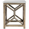 thumbnail image 3 of Bowery Hill 22" Square Stone Top End Table in Ivory and Oatmeal, 3 of 7