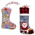 thumbnail image 3 of Medias navideñas, adornos para árbol de Navidad, decoración colgante, regalos de fiesta, recuerdo para niños, 3 of 5