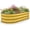 Creamy Yellow, variant on Raised Garden Bed, 4x2x1 FT Galvanized Steel Metal Raised Garden Bed, Oval Open-Bottom Design, 12-Inch Deep for Outdoor Vegetable & Herb Gardening, Silver