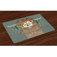 thumbnail image 1 of Ambesonne Llama Place Mats Set of 4, Clothing Alpaca, Standard Size, Multicolor, 1 of 4