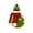C 7 inch, variant on PYURTEP Christmas Porch Goose Outfits, 7 inch Santa Claus Clothing Suit, Decorative Reusable Goose Outfits for Statue Christmas Desktop Decor
