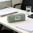 thumbnail image 5 of Hyknon Cute Shark Pencil Case, Large Capacity Vintage Pencil Zipper Pouch, Portable Stationery Makeup Bag Organizer, Classroom College Office Supplies, 5 of 6