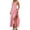 Pink, variant on Unir Women’S Sexy Backless 2-Piece Matching Set, Spaghetti Strap Halter Bodysuit With High Waist Ruched Side Slit Flowy Maxi Skirt, Smooth Lightweight Polyester Fabric, 2pcs, Sizes S To XL