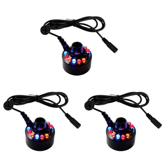 3X Mist Maker, Indoor Fountain Mister Foggers, Small Pond Fog Machine Atomizer Air Humidifier for Halloween, Christmas