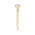 thumbnail image 3 of ANGARA Natural Diamond Infinity Engagement Ring in 14K Yellow Gold for Women (Size-6x4mm| Color-I-J| Clarity-I1-I2) | April Birthstone, Anniversary, Jewelry Gift for Women | Natural Diamond Ring, 3 of 8