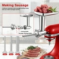 thumbnail image 4 of AMZCHEF Metal Grinder Attachment for KitchenAid Stand Mixers with Burger Press Plate & Sausage Stuffer Pack, 4 of 10