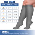 thumbnail image 6 of 3 Pairs Copper Compression Socks for Plus Size Women & Men Circulation 20-30 mmHg Knee High- Better Blood Flow, Swelling, Best Support for Medical, Running, Nursing, 6 of 7