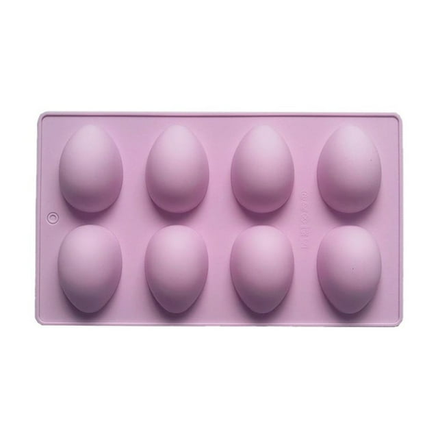 BUYISI 8 Cavity Premium Easter For Egg Silicone Form - Create Delicious Treats With Ease! Purple