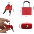 thumbnail image 2 of GHSDFBB Multicolor Small Padlock with Keys, Metal Padlocks Suitcase Locks Luggage Padlocks Keyed Padlock for Backpack, Laptop Bag, Tool Box, Lockers-Perfect for School Gym Classroom Matching, 2 of 7